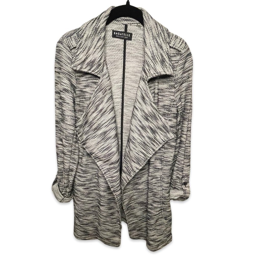Black & White Open Front Cardigan size small